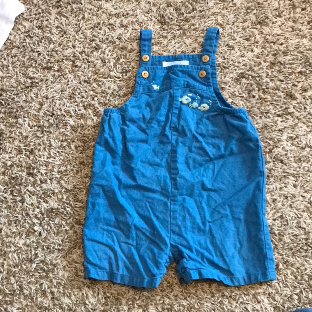 Janie and Jack linen romper